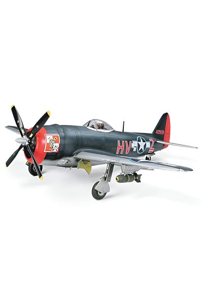 TAMIYA 1/48 P-47M Thunderbolt Plastic Aircraft Model Kit, Disassembled Hobby Set