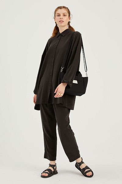Manuka Black Std Mini Canvas Bag - Classic Design