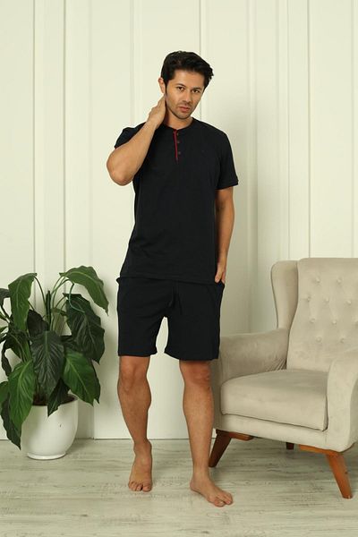 Espuar Men's 3 Piece T-Shirt Shorts and Long Pajama Bottoms Set 2025
