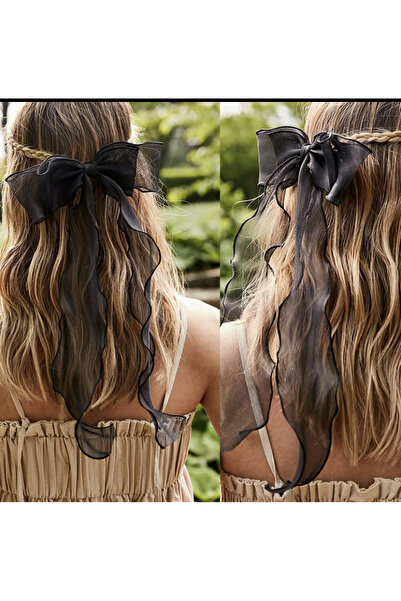 SHEKER HOME الاتجاه الجديد الأورجانزا قلادة مصباح طويل الذيل القوس مشبك معدني...