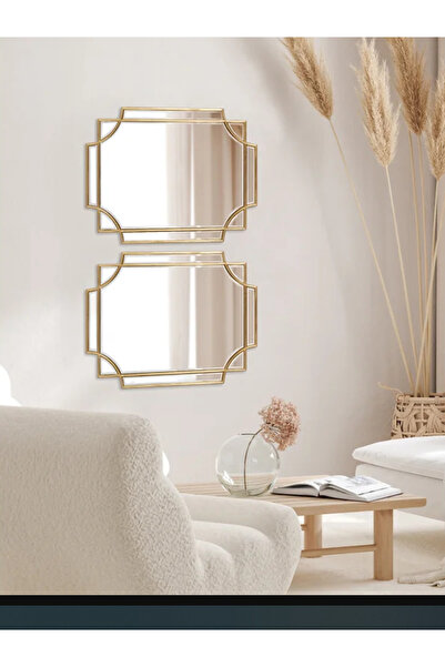 MKS Design 60x90 Lüks Salon Aynası / Asimetrik Ayna / Dekor Aynası / Konsol Aynası / Düzensiz Ayna
