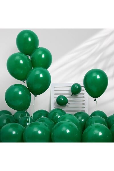 Partimarka Pastel Dark Green Color Balloons
