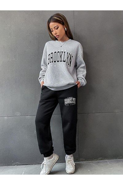 NO 601 ΓΥΝΑΙΚΕΙΑ CREW NECK + ΧΕΙΜΕΡΙΝΗ ΦΟΡΜΟΝΑ Unisex Σετ φόρμας