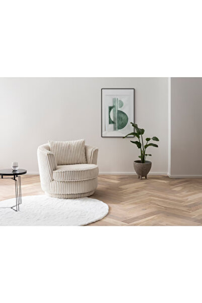 EMBA LUXURY NEHİR TEDDY KUMAŞ YUVARLAK BERJER