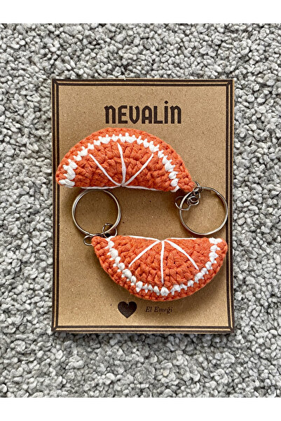 Nevdusha Design Orange Dly Knitted Keychain