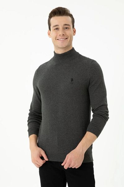 U.S. Polo Assn. BASE. Polo Assn. Men's Melange Basic Sweater G081SZ120TK.000