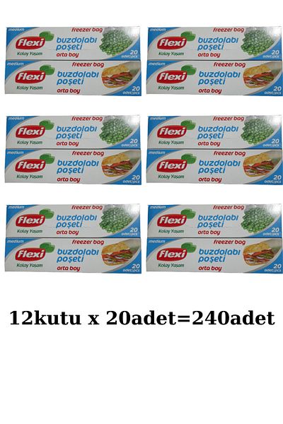 Flexi Fridge Bag Medium Size 12 Boxes 20 Pieces