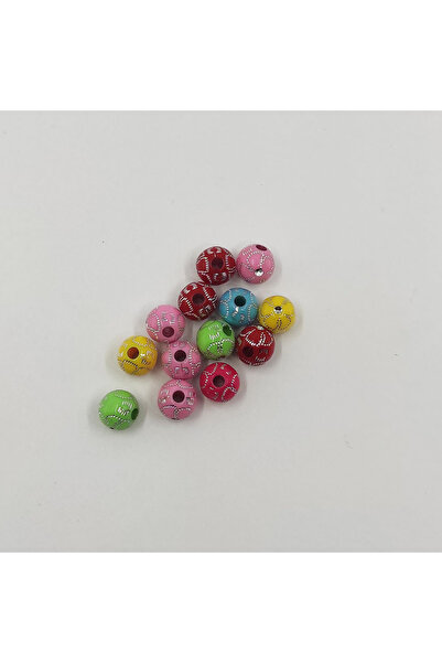 ByKolyeucum 10 قطع 8-9 ملم سوار قلادة مجوهرات ملونة مذهب فاصل مادة بلاستيكية ...