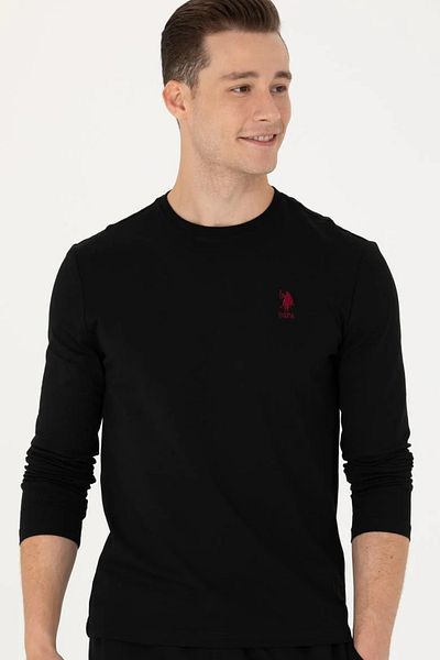 U.S. Polo Assn. ΒΑΣΗ. Polo Assn Ανδρικό λευκό φούτερ Basic Crew λαιμόκοψη G081SZ082.000.1638990