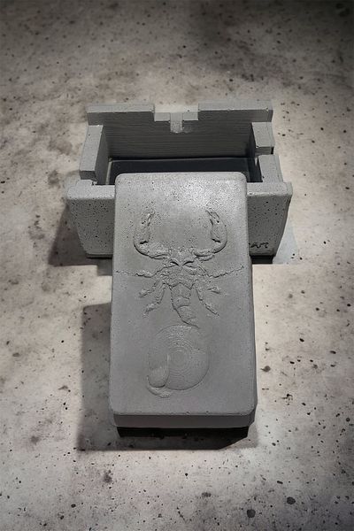 RocArt Home Scorpio Scorpio - Zodiac Series Concrete Ashtray