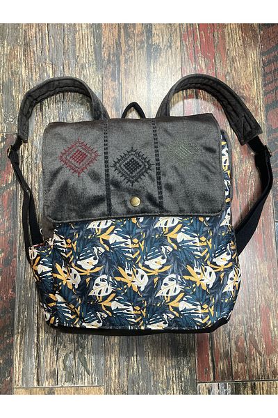 Street Bag Ethnic Αυθεντικό Μποέμ Κεντημένο Σακίδιο Πλάτης Καθημερινή Τσάντα Κάμπινγκ Ταξιδιού