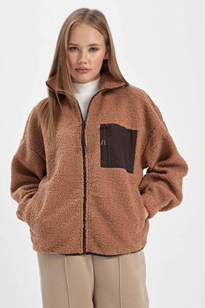 DeFacto Coool Oversize Fit Pelüş Hırka A9226ax23wn