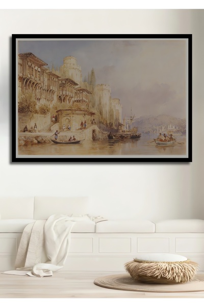 Teona Ahşap Dekoratif Yatay Eski Zamanlar Sanat Duvar Tablo Ahşap Dikdörtgen ...