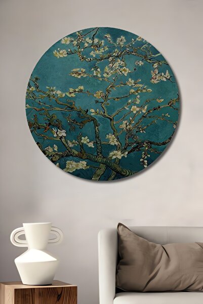 Teona Ahşap Dekoratif Ahşap Vincent Van Gogh Blossoming Almond Tablosu Şık Yu...