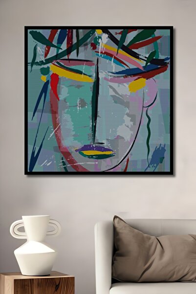 Teona Ahşap Ahşap Sanat Soyut Yüz Elmas Mozaik Tablo / Hobi / Mozaik Puzzle Ç...