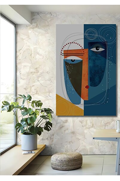 Teona Ahşap Dekoratif Dikey Modern Sanat Duvar Tablo Ahşap Dikdörtgen Tablo