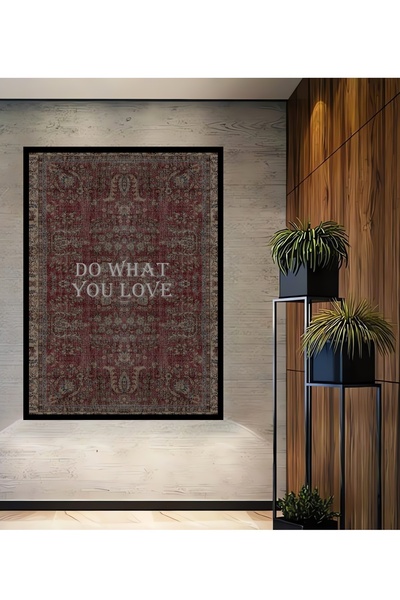 Teona Ahşap Dekoratif Ahşap Tablo Do What You Love Vintage Temalı Çerçeve Gör...