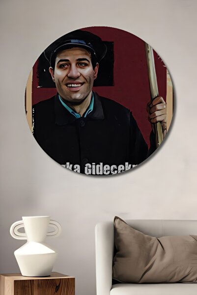 Teona Ahşap Dekoratif Tablo Çöpçüler Kralı Kemal Sunal Retro Ahşap Poster Şık...