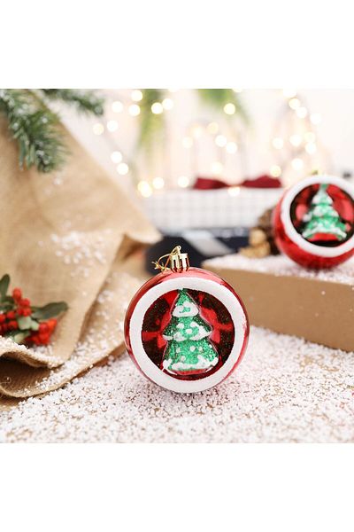 Yenigeldi 3 Pieces Christmas Ball Inside Christmas Tree Shaped Ornament Birthday Party Decorations