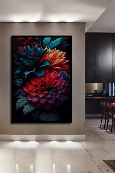 Teona Ahşap 3 Boyutlu Tropikal Doğa Manzara Temalı Ahşap Tablo Çerçeve Görünü...