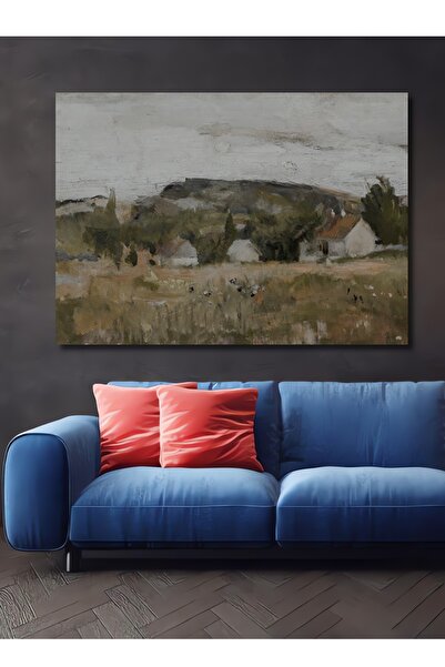 Teona Ahşap Ahşap Vintage Manzara Galeri Duvarı, Sanatsal Baskı, Tablo Şık Ya...