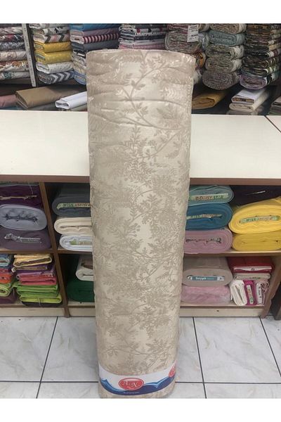 başcılar Beige Chenille Pique Fabric - Width-260 Cm - Length-260 Cm