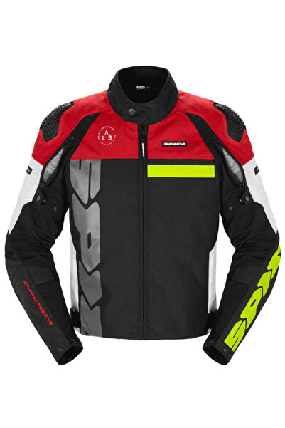 Spidi Progressıve Tex Ceket Beyaz Kırmızı