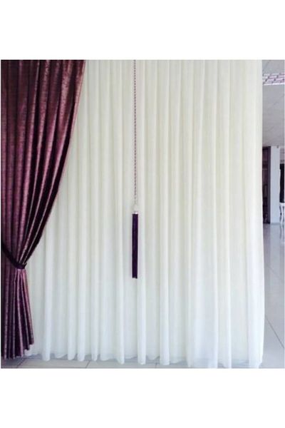 Stimor Tergal Plain Tulle Curtain Honeycomb Floor 1/2.5 Normal Pleat