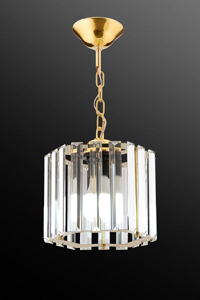 M Mediyamu Aydınlatma Hexagonal Crystal Stone Pendant Lamp Gold Living Room Kitchen Hall Room Chandelier Akg01
