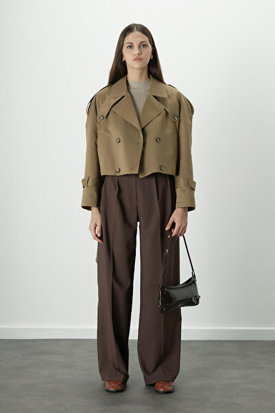 Manuka DIANA Leather BAGET BAG Světle hnědá