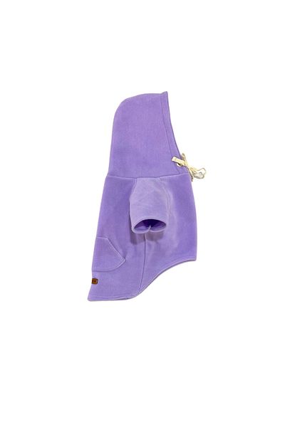 Patte Zone Elephant Lilac - Kangaroo Pocket Cat-Dog Fleece Hoodie Sweatshirt