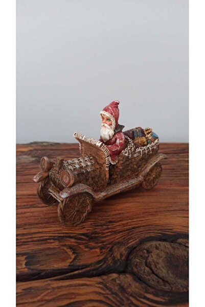 Hureggo concept noel baba'lı polyester araba biblo