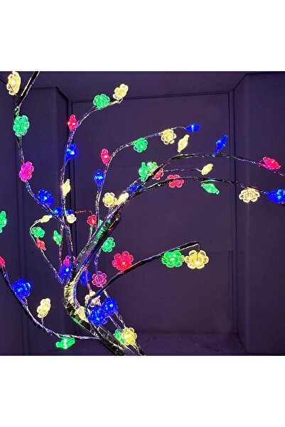 Coverzone Led Lamba Bonsai Tasarım Mini Ağaç 2 Fonksiyon Bükülebilir kolay Dallar Dokunmatik LED Ağaç -M60LM-