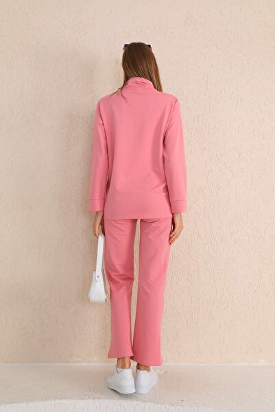 Miss Dünya Lissa Gül Kurusu Emzirmeye Uygun Hamile ve Lohusa Eşofman Takımı