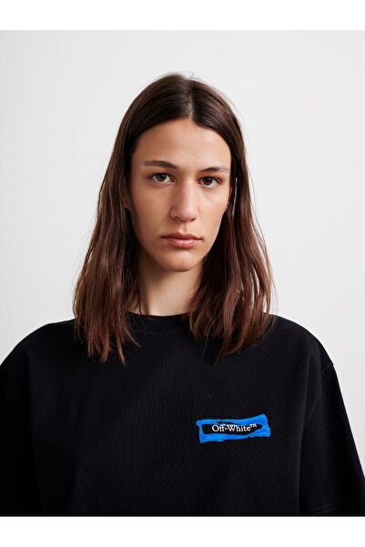 BrandsBoutique Off White Painted Arrows Siyah Tshirt