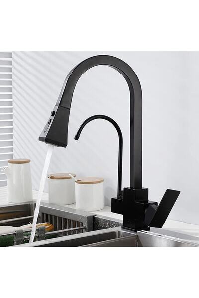 OEM صنبور حوض المطبخ مزدوج التدفق لتنقية المياه منفذ باس تشاك جديد أسود غير ل...