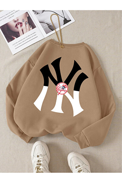 Revasser Unisex ženska/muška NY šarena majica sa Oversize kroj okrugla kragna...