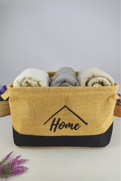 Digithome Black Wicker Mega Organizer - Multi-Purpose Rectangular Basket Cly-J1004 C1-1-121