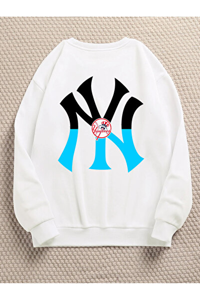 Revasser Unisex ženska/muška NY šarena majica sa Oversize kroj okrugla kragna...