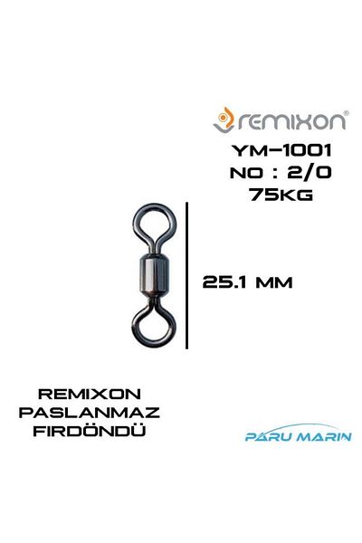 Remixon YM-1001 Ball Swirled No:2/0 75KG