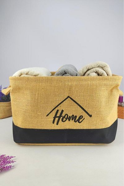 Digithome Black Wicker Mega Organizer - Multi-Purpose Rectangular Basket Cly-J1004 C1-1-121