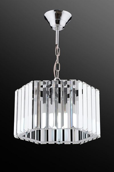 M Mediyamu Aydınlatma Silver Pendant Lamp with Crystal Stone Detail - Living Room, Kitchen, Entrance and Room Chandelier