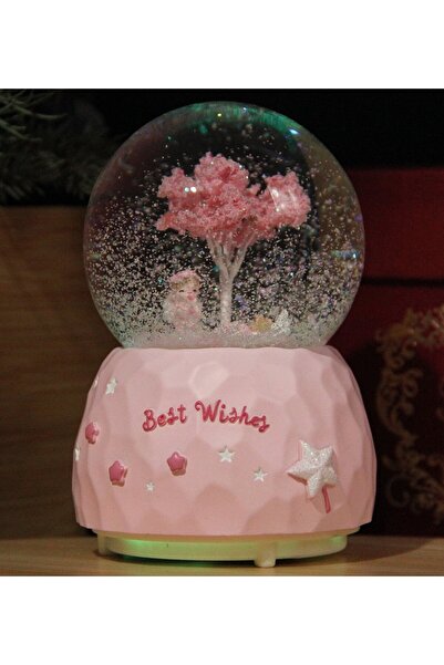 HEDİYEBİZİZ Kar Küresi Işıklı ve Müzikli Prenses Kar Küresi