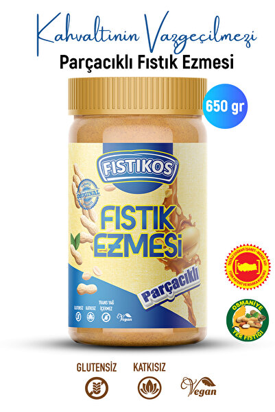 Tatlı & Parçacıklı Yer Fıstığı Ezmesi 650 G