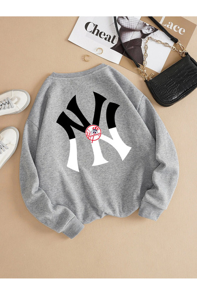 Revasser Unisex ženska/muška NY šarena majica sa Oversize kroj okrugla kragna...