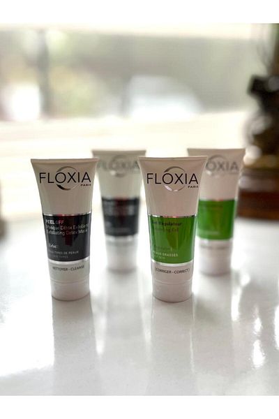 Floxia Purifying Peel-Off Mask + Balancing Care Gel 40 ml (2+2) SET OF 4