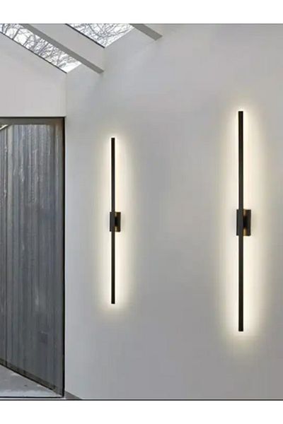 BY-LAMP شمعدان LED أسود - عاكس على الحائط