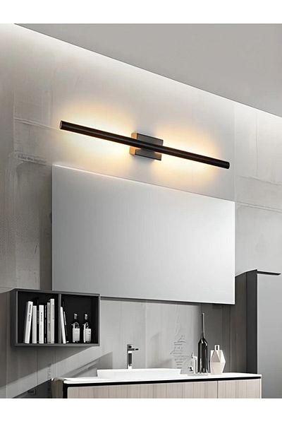 BY-LAMP شمعدان LED أسود - عاكس على الحائط