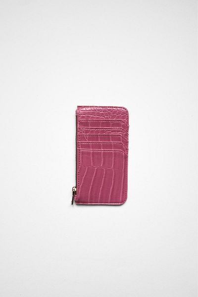 Yuka Atelier Nomu Card Holder Detailed Faux Leather Wallet