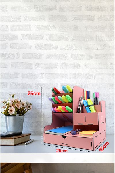 kutuTR Notpa 10 Compartment Drawers Desktop Organizer Pen Holder MOUNT MADE